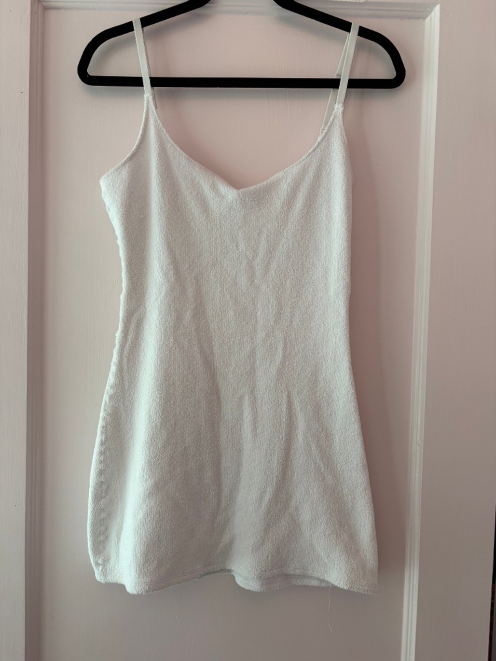 SKIMS White Terry Cloth Mini Dress Size M